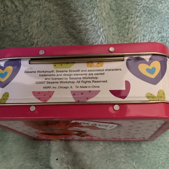 Vintage 2007 Sesame Street La-la La-Love Elmo Mini Lunch box 3D Embossed - Picture 5 of 6
